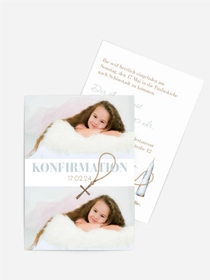 Einladungskarte Konfirmation Kirchenlicht