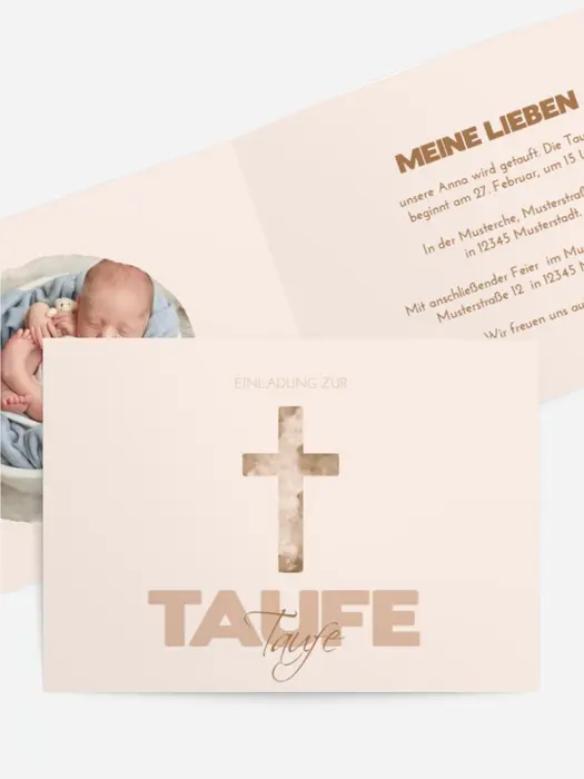 Einladungskarte Taufe Heiliger Ritus