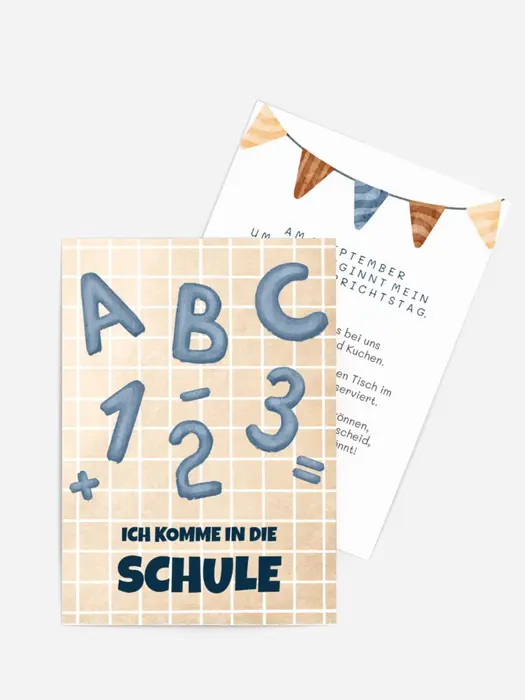 Einladungskarte Einschulung Zählen Einladungskarte Einschulung Zählen