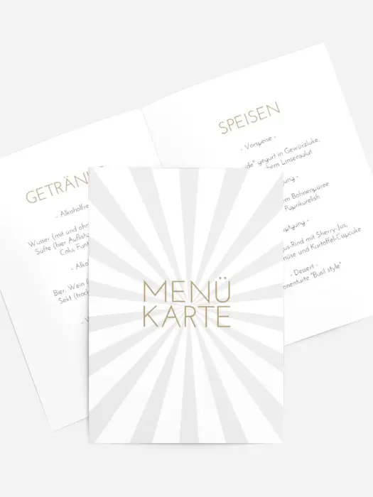 Menükarte Geburtstag Wunderfeld
