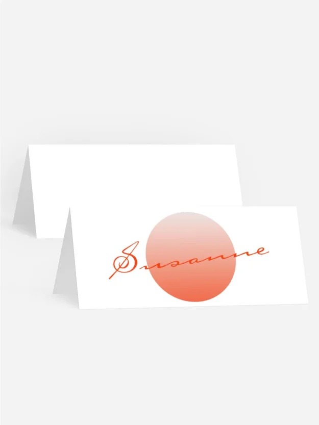 Tischkarte Geburtstag Abendrot