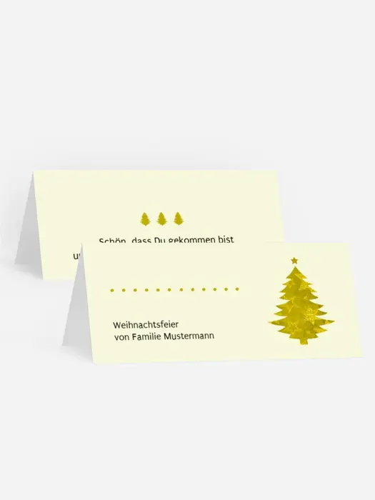 Tischkarte Weihnachten Bäumchen
