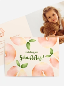 Geburtstagseinladung Apfelplantage