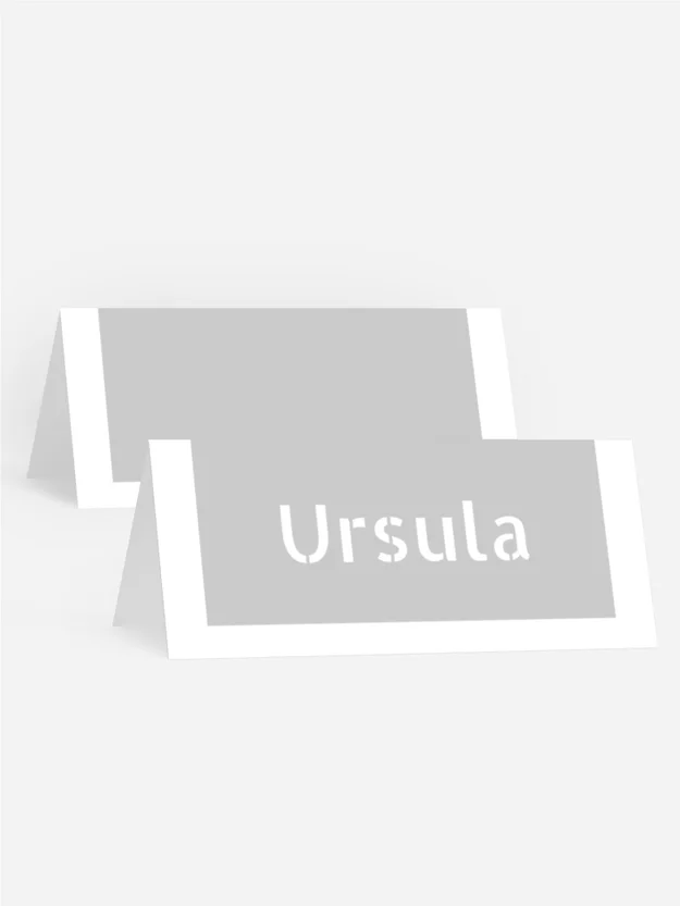 Tischkarte Geburtstag Durchschaubar 2