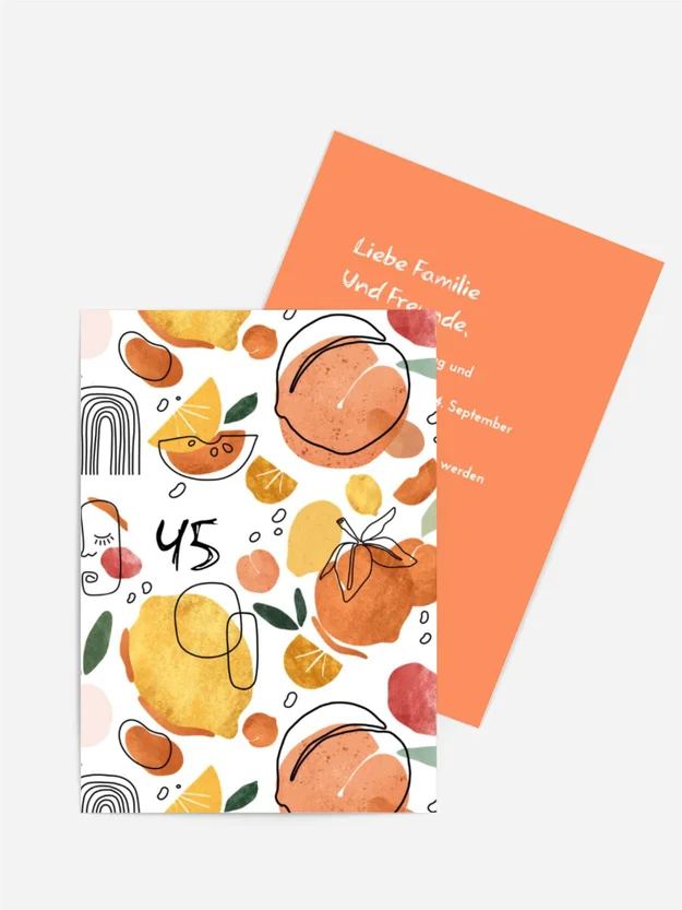 Geburtstagseinladung Bunt 45