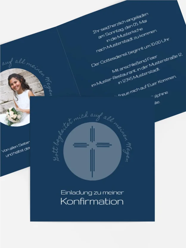 Konfirmationseinladung Gottes Wege Konfirmationseinladung Gottes Wege