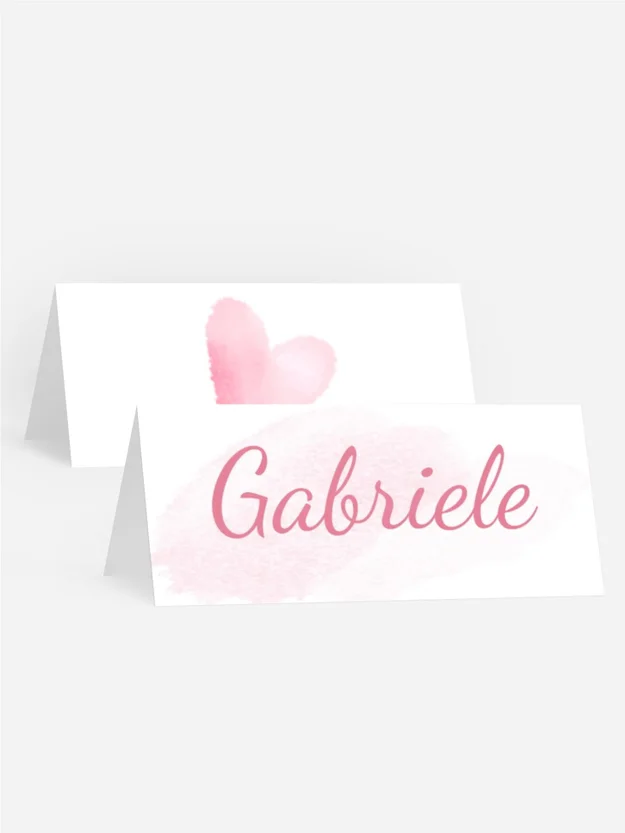 Tischkarte Geburtstag Herzchentraum 2