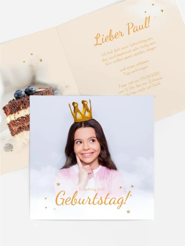 Geburtstagseinladung Die Prinzessin feiert!