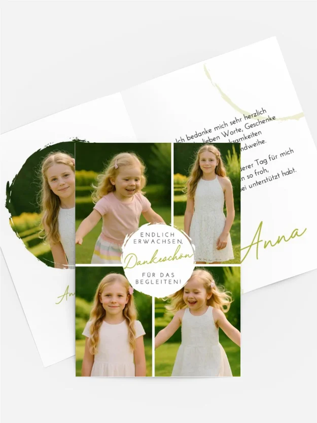 Dankeskarte Jugendweihe Runde Gesellschaft Dankeskarte Jugendweihe Runde Gesellschaft