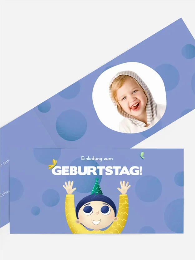 Geburtstagseinladung  Urlaub Schmetterlinge