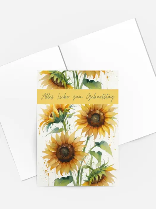 Sonnenblumen Geburtstagsgrüße