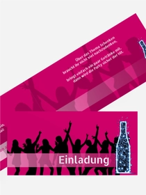 Einladungskarte Geburtstag Disco
