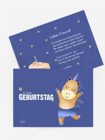 Geburtstag fröhliches Einhorn