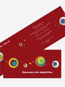 Kindergeburtstag Einladungskarte Retro