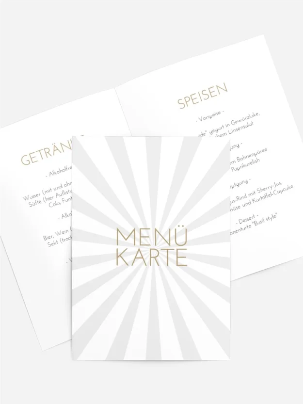 Menükarte Geburtstag Wunderfeld