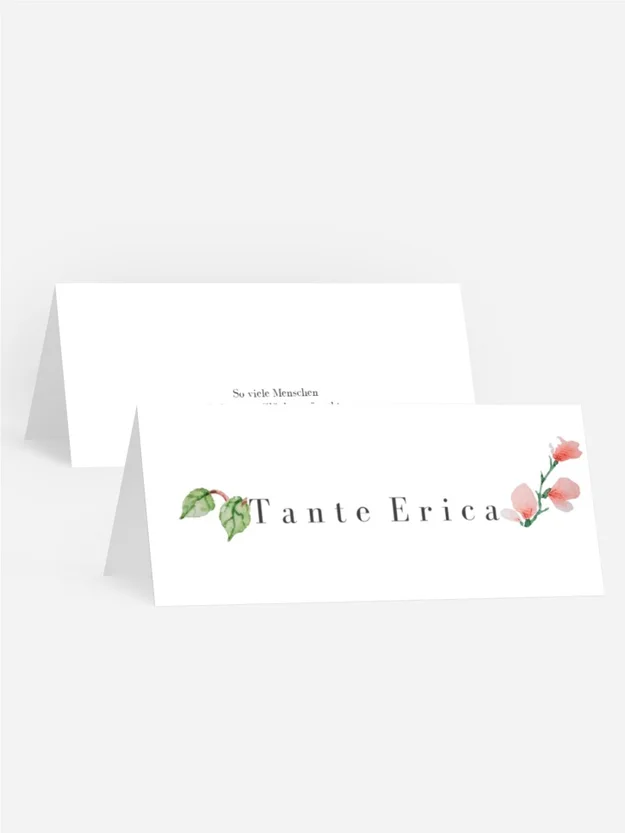 Tischkarte Frühlingsmorgen