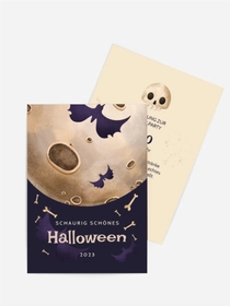 Halloween Einladung Knochenschwund