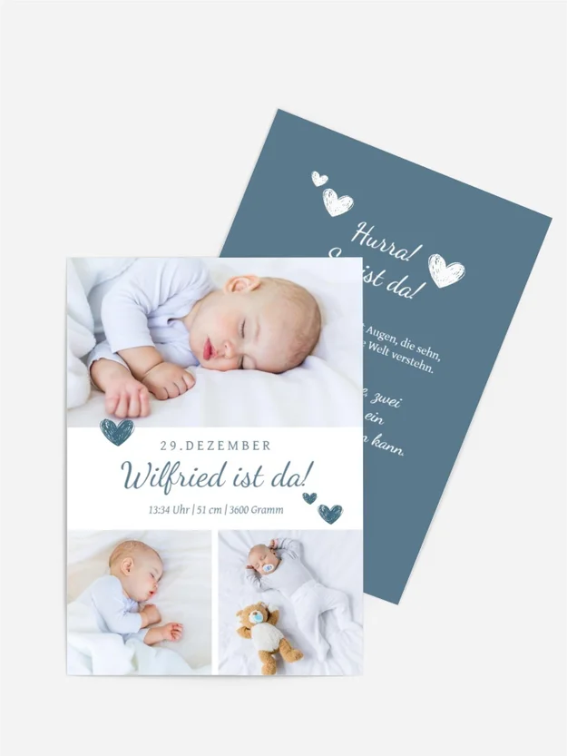 Babykarten Fotokomposition Babykarten Fotokomposition