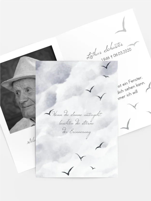 Sterbebildkarte Himmelsfrieden