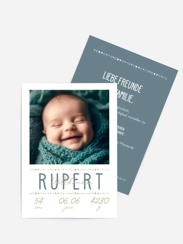 Babykarte Neues Lächeln