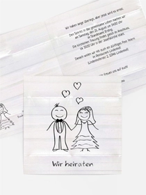 Einladungskarte zur Hochzeit Sweet Love