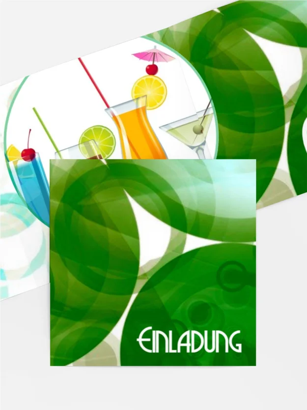 Einladungskarte colorful circles 65 Foto Einladungskarte colorful circles 65 Foto