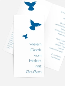Konfirmation Dankeskarte Taube