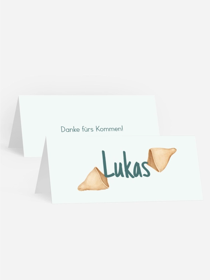 Tischkarte Geburtstag  Kekse mit Wünschen
