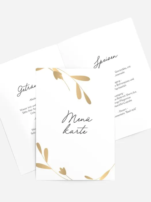 Menükarte Geburtstag Kluger Blick