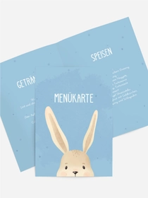 Menükarte Geburtstag Magischer Hase