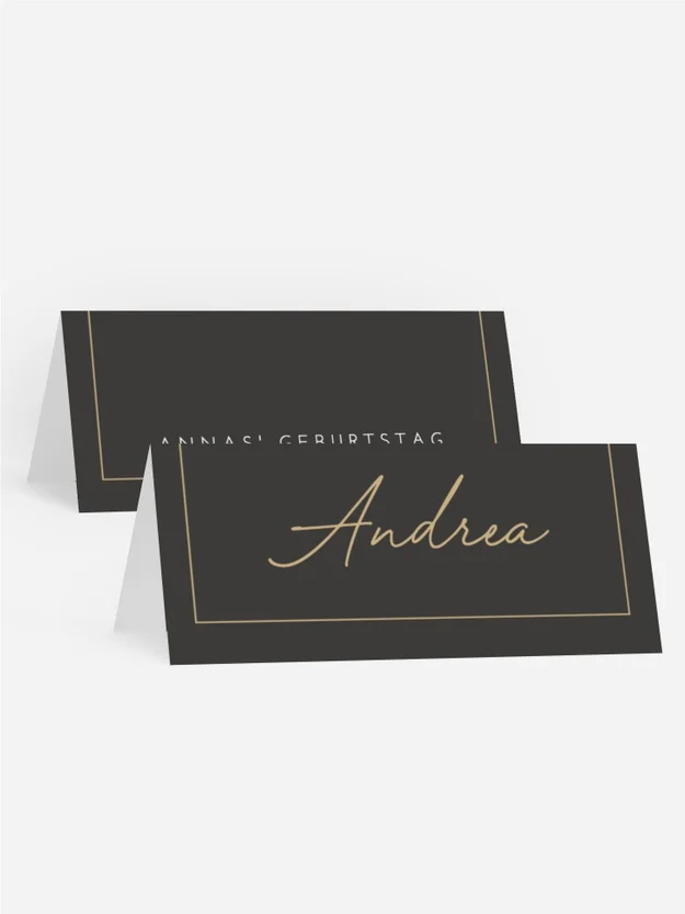 Tischkarte Geburtstag Außerhalb des Rahmens Tischkarte Geburtstag Außerhalb des Rahmens