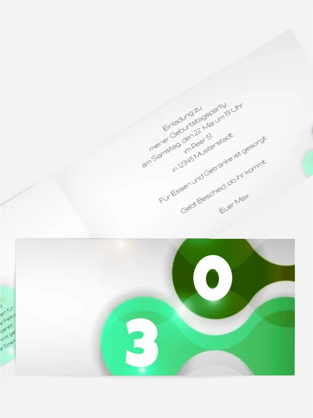 Geburtstagskarte Highlight 30 Foto