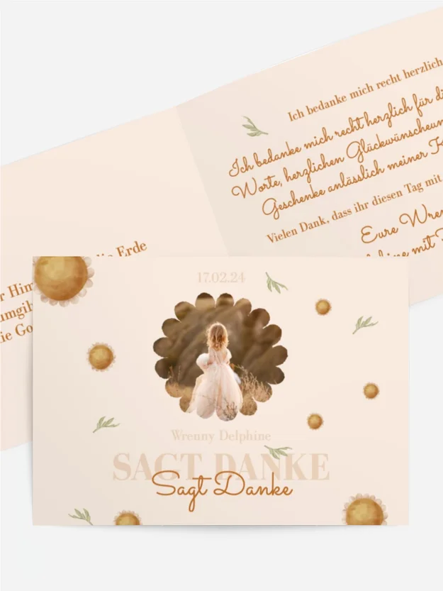 Dankeskarte Konfirmation Blumenfreuden Dankeskarte Konfirmation Blumenfreuden