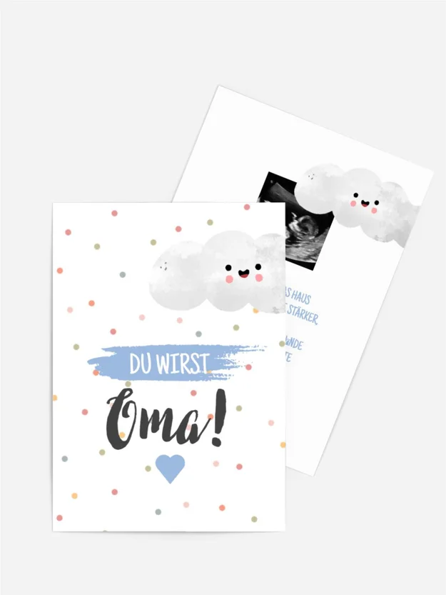 Schwangerschaftskarten Farbige Bonbons