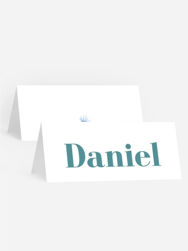 Tischkarte Taufe Posttaube