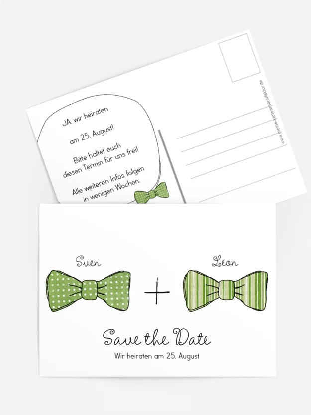 Save the Date Karte Fliegen