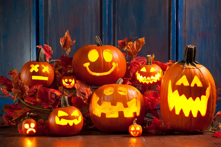 Gruselige Kürbisse schnitzen als Halloween-Deko