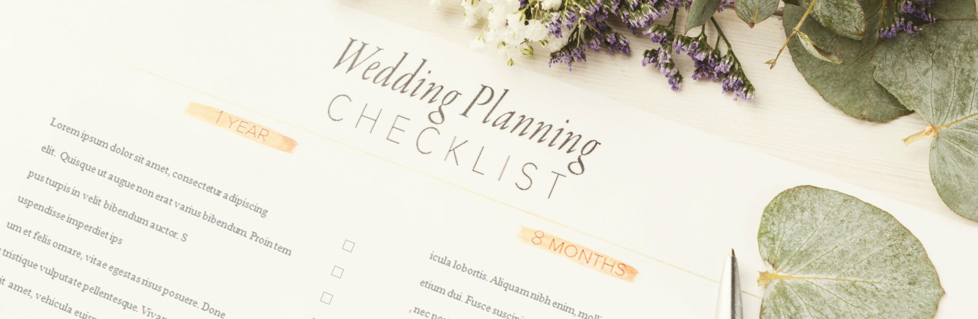 Checkliste Hochzeitsplanung