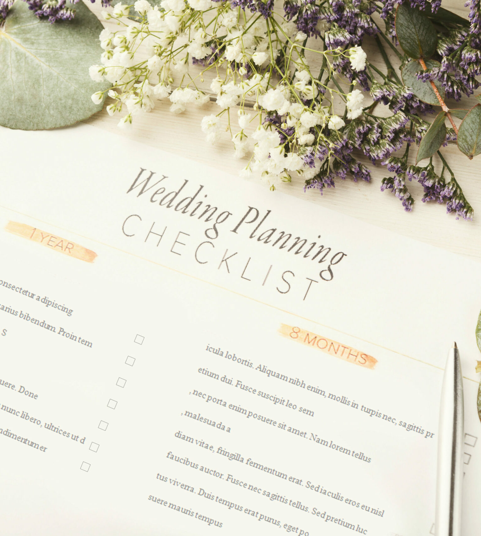 Checkliste Hochzeitsplanung