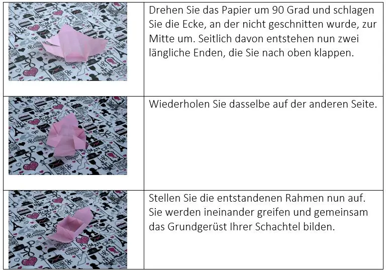 DIY Papierschachtel falten Anleitung