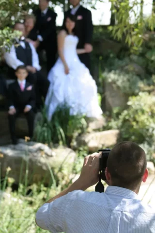 Fotograf bei einer Hochzeit