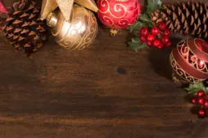 Weihnachtskugeln als Deko