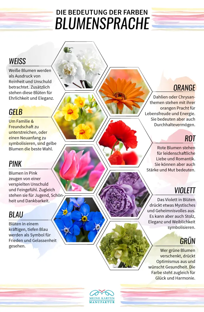 Bedeutung von Blumenfarben