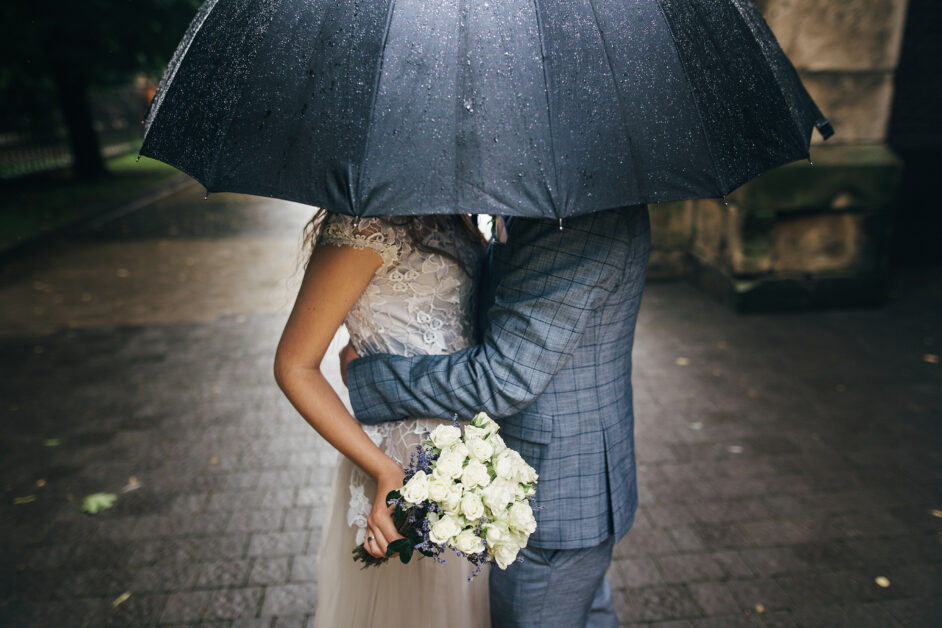 Hochzeit Regen
