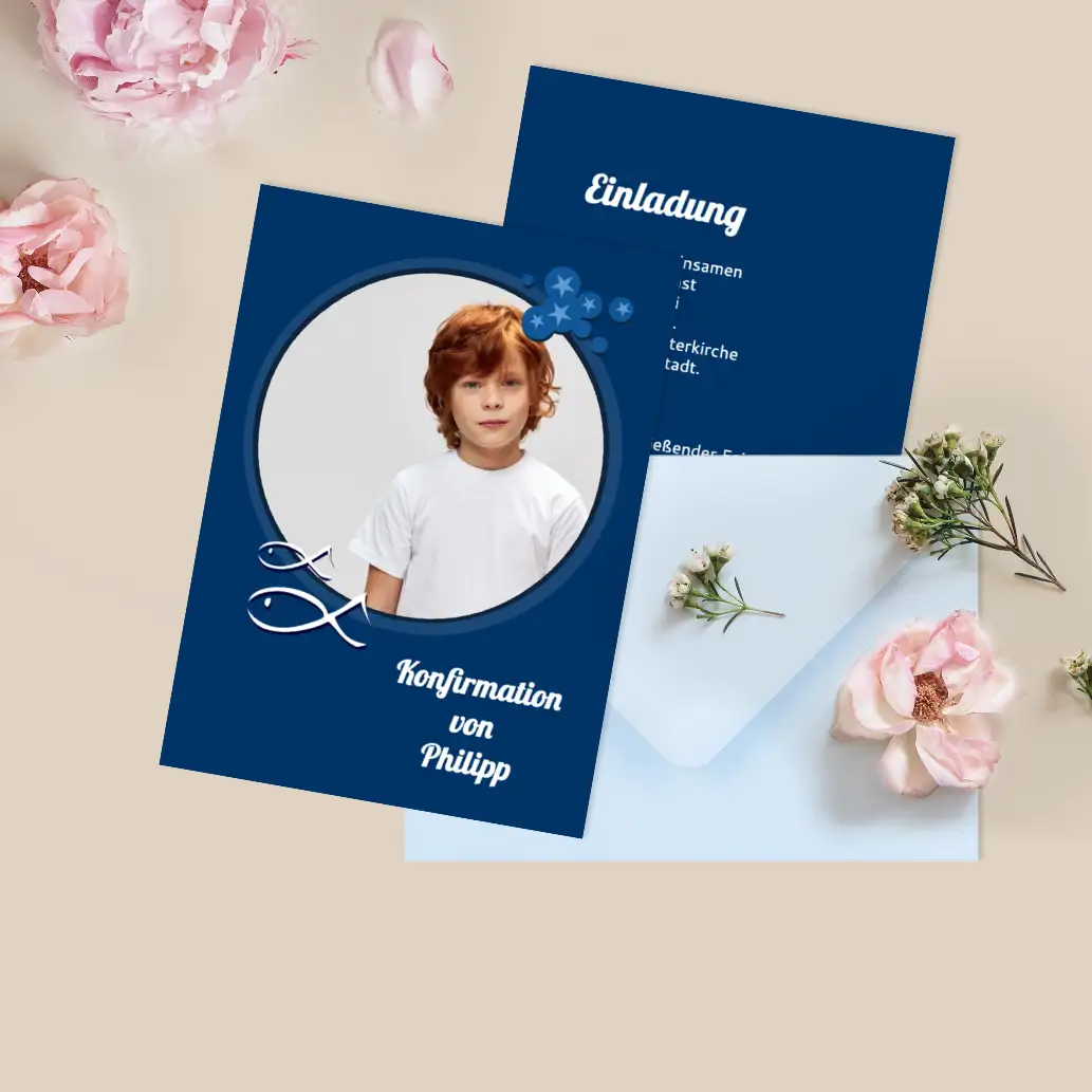 Einladungskarten Konfirmation