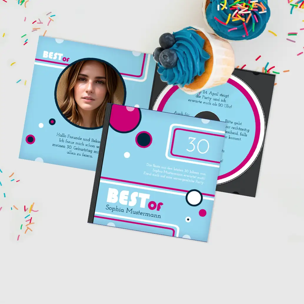 Einladungskarten 30. Geburtstag